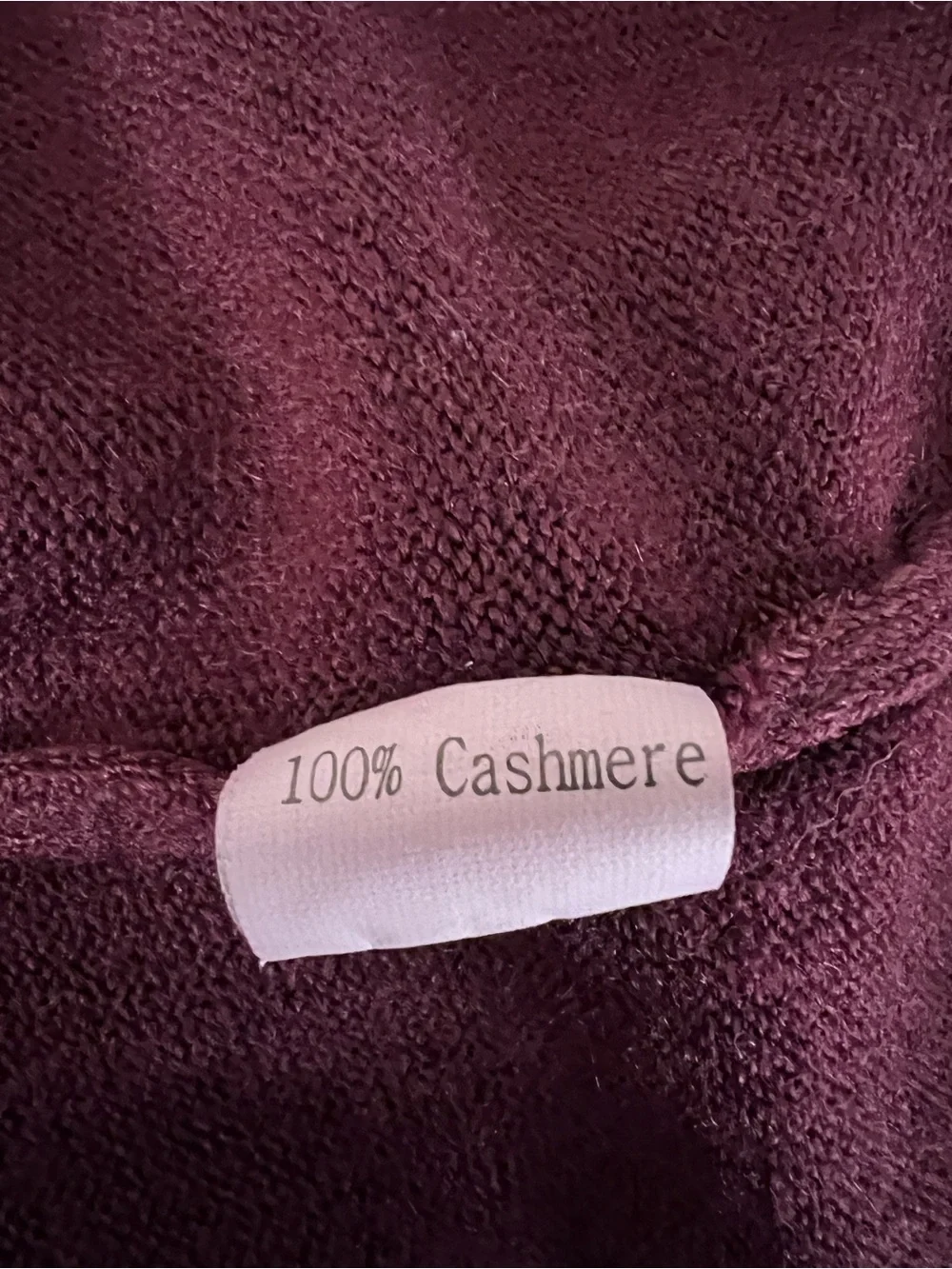Ralph Lauren Men's V-Neck Sweater in Deep  burgundy cashmere